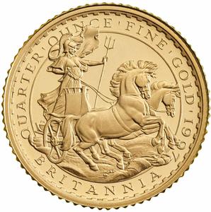 United Kingdom / Gold Quarter Ounce 1997 Britannia - reverse photo