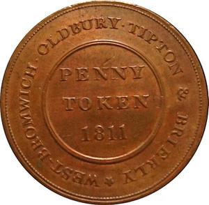 United Kingdom / Penny Token 1811 West Bromwich - reverse photo