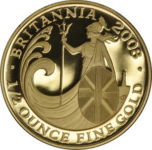 United Kingdom / Gold Half Ounce 2008 Britannia - reverse photo