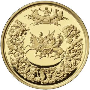 United Kingdom / Gold Kilo 2025 Waterloo Medal - reverse photo