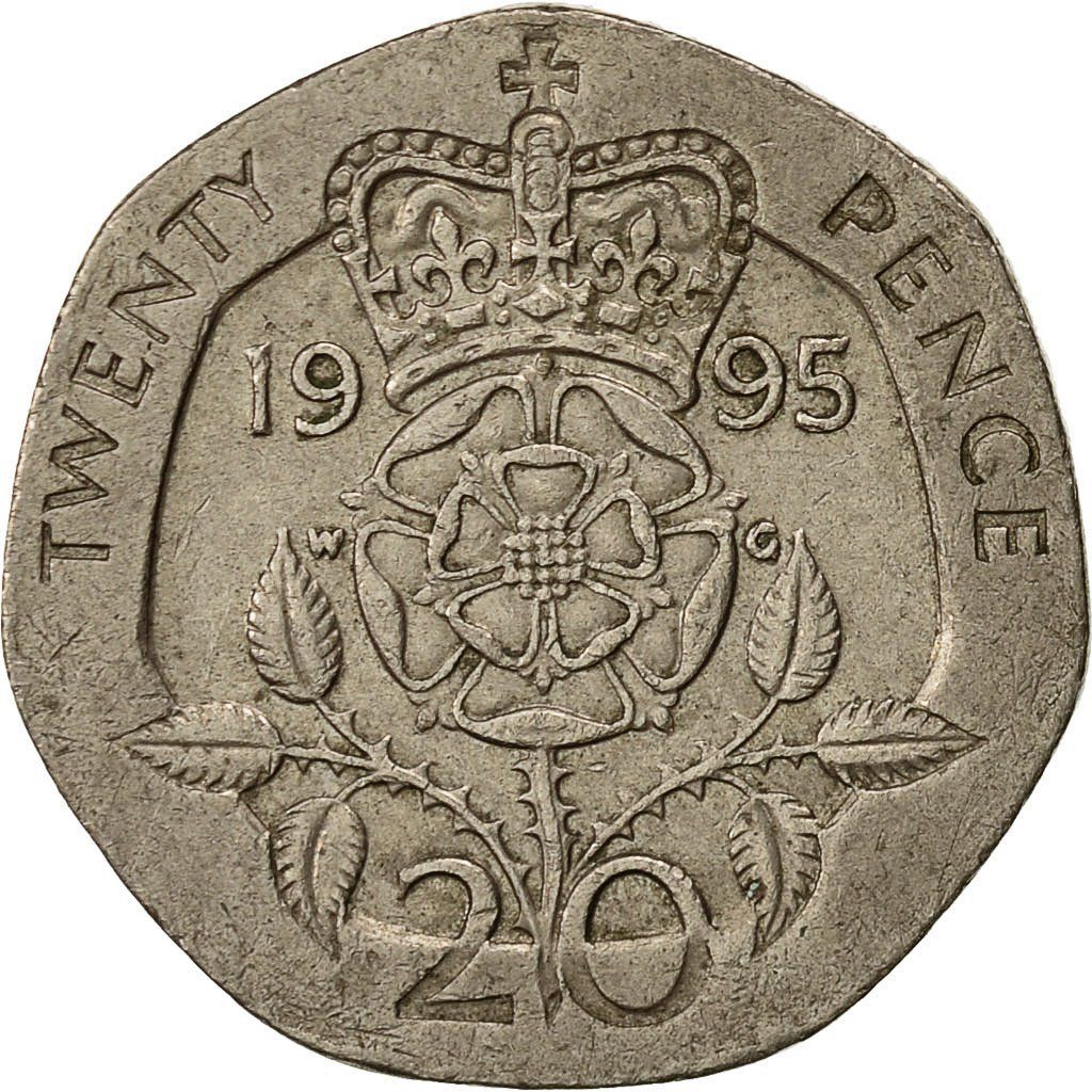 Twenty Pence 1995 Coin From United Kingdom Online Coin Club