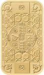 Gold Ounce Bar 2024 Gothic Crown: Photo The Gothic Crown 1oz Gold Bullion Minted Bar / thumbnail