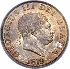 Halfcrown King George III, Small Head: Photo Great Britain 1819 1/2 crown