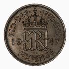 Sixpence 1947: Photo Coin - Sixpence, George VI, Great Britain, 1947 / thumbnail