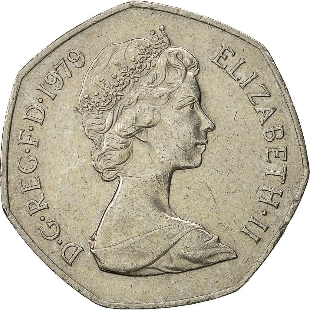 Fifty Pence 1979 Coin From United Kingdom Online Coin Club