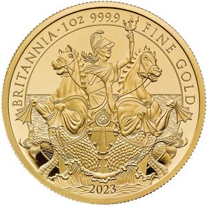 United Kingdom / Gold Ounce 2023 Britannia, Proof - reverse photo