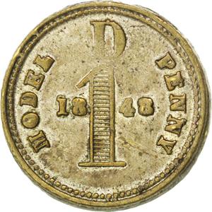 United Kingdom / Model Penny 1848 - reverse photo