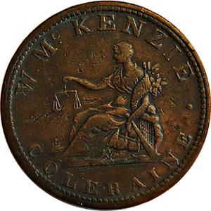United Kingdom / Penny Token 1813 Ireland McKenzie Ironmonger - reverse photo