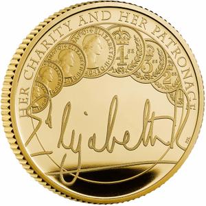 United Kingdom / Gold Quarter Ounce 2022 Queen's Reign - Charity and Patronage - reverse photo