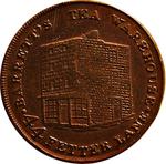 Farthing Token Barret's Tea House: Photo Coin, United Kingdom, Halfpenny Token 1796 Middlesex Political / thumbnail
