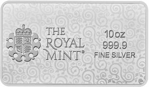 United Kingdom / Silver Ten Ounces Bar (2025) Una and the Lion - reverse photo