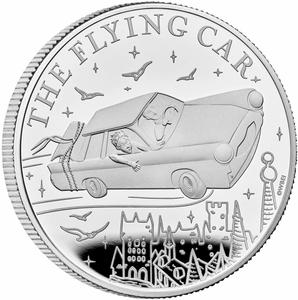 United Kingdom / Silver Ounce 2025 Harry Potter - The Flying Car - reverse photo