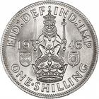Shilling, Scottish Lion on Crown: Photo Great Britain 1946 Shilling