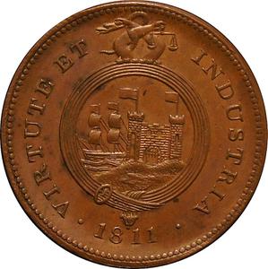 United Kingdom / Penny Token 1811 Bristol - obverse photo
