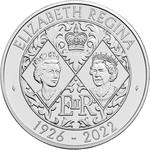 United Kingdom / Five Pounds 2022 In Memory of Queen Elizabeth II / In presentation card - reverse photo