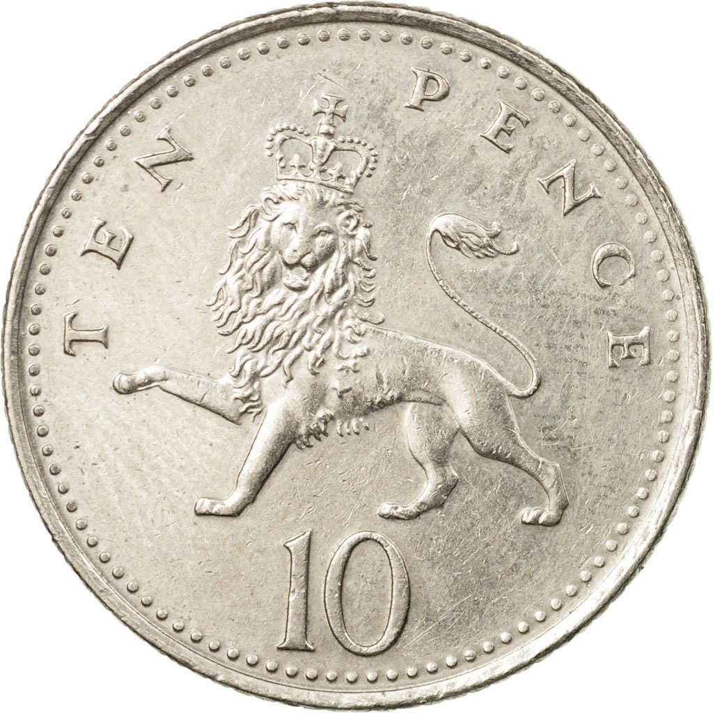 Ten Pence 1995 Coin From United Kingdom Online Coin Club