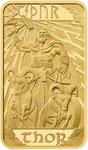 Gold Twenty Grams Bar (2025) Norse Gods - Thor: Photo Thor 20g Gold Minted Bullion Bar / thumbnail