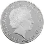 United Kingdom / Five Pounds 2013 Prince George Christening / Silver Proof Piedfort - obverse photo