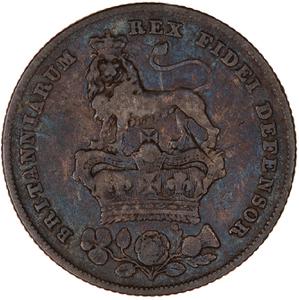 United Kingdom / Shilling 1827 - reverse photo