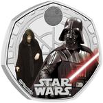 United Kingdom / Fifty Pence 2023 Star Wars - Darth Vader and Emperor Palpatine / Coloured Reverse - reverse photo