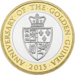 United Kingdom / Two Pounds 2013 Anniversary of the Guinea - reverse photo
