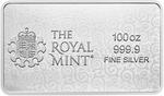 United Kingdom / Silver One Hundred Ounces Bar (2025) Una and the Lion - reverse photo