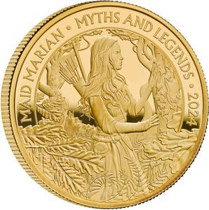 United Kingdom / Gold Ounce 2024 Myths and Legends - Maid Marian - reverse photo