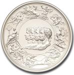 United Kingdom / Silver Ten Ounces 2024 Waterloo Medal / Matt proof - reverse photo