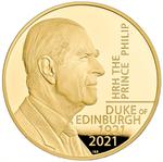 United Kingdom / Gold Two Kilos 2021 Prince Philip - reverse photo