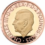 United Kingdom / Two Pounds 2025 George Orwell / Gold Proof FDC - obverse photo