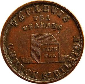 United Kingdom / Farthing Token Staffordshire Bilston - obverse photo