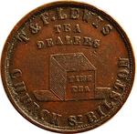 Farthing Token Staffordshire Bilston: Photo Coin, United Kingdom, Halfpenny Token 1791 Cheshire Macclesfield / thumbnail