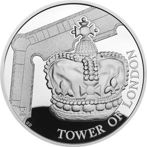 United Kingdom / Silver Five Ounces 2019 Crown Jewels - reverse photo