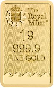 United Kingdom / Gold Gram Bar - Britannia, Series 2 - reverse photo