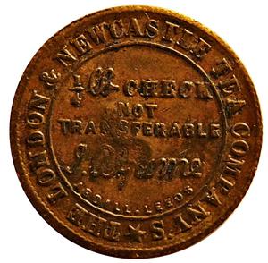 United Kingdom / Token 1876 London and Newcastle Tea Compant - obverse photo