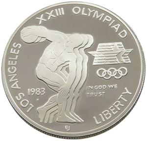 United States / One Dollar 1983 Olympic Games - obverse photo