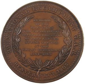 United States / Medal 1905 Grand Army of the Republic - reverse photo