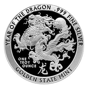 United States / Silver Ounce 2024 Year of the Dragon - Golden State Mint - reverse photo