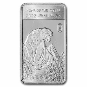 United States / Silver Half Ounce 2022 Year of the Tiger - Bar - reverse photo