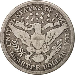 United States / Quarter Dollar 1898 Barber - reverse photo
