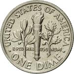 One Dime 1989 Roosevelt: Photo United States - Roosevelt Dime 1989 / thumbnail