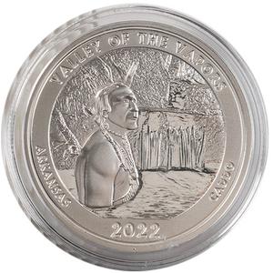 United States / Silver Ounce 2022 America the Beautiful - Arkansas - reverse photo