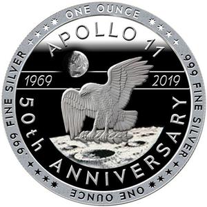 United States / Silver Ounce 2019 Apollo 11 - For All Mankind - obverse photo