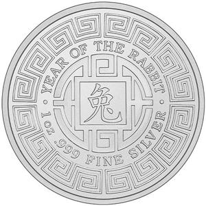 United States / Silver Ounce Round - Year of the Rabbit - obverse photo