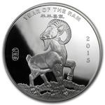 Silver Five Ounces 2015 Year of the Ram: Photo Coin, United States, Silver Five Ounces 2015 Year of the Ram / thumbnail