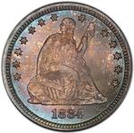 United States / Quarter Dollar 1884 Seated Liberty - obverse photo