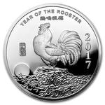 Silver Ounce 2017 Year of the Rooster: Photo Coin, United States, Silver Ounce 2017 Year of the Rooster / thumbnail