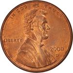 United States / One Cent 2000 Lincoln Memorial - obverse photo