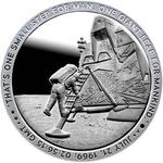 Silver Ounce 2019 Apollo 11 - One Small Step: Photo Coin, United States, Silver Ounce 2019 Apollo 11 - One Small Step / thumbnail
