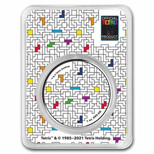 United States / Silver Ounce 2021 Tetris - Tetrimino Blocks - obverse photo